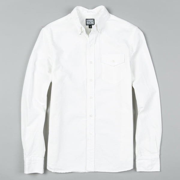 8.15 | AUGUST FIFTEENTH-SLIM FIT BUTTON DOWN RIPSTOP WHITE-Supply & Advise