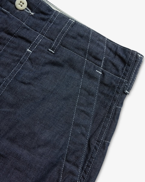 ENGINEERED GARMENTS-FATIGUE SHORT INDIGO 8OZ CONE DENIM-Supply & Advise