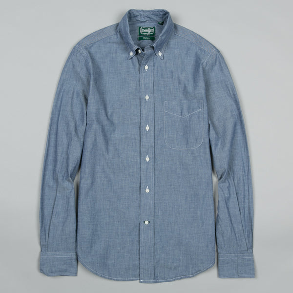 GITMAN VINTAGE-CLASSIC CHAMBRAY BUTTON DOWN NAVY-Supply & Advise