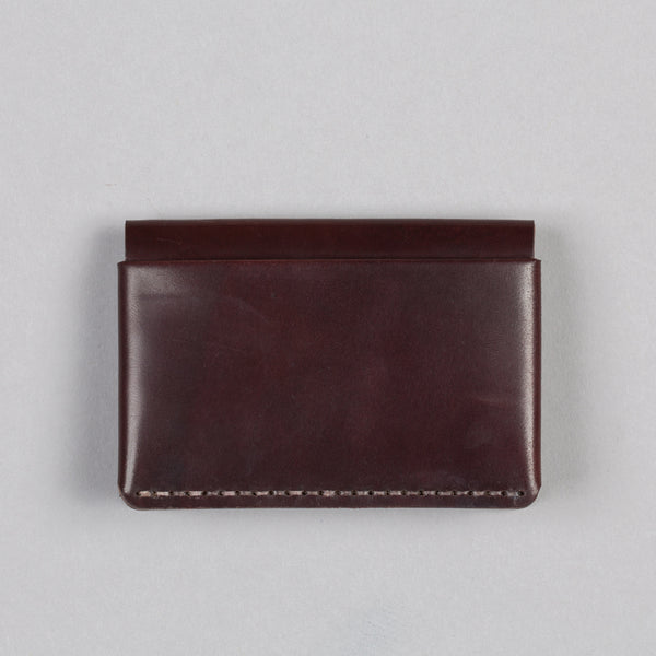 MAKR-HORIZON FOUR WALLET OXBLOOD SHELL CORDOVAN-Supply & Advise