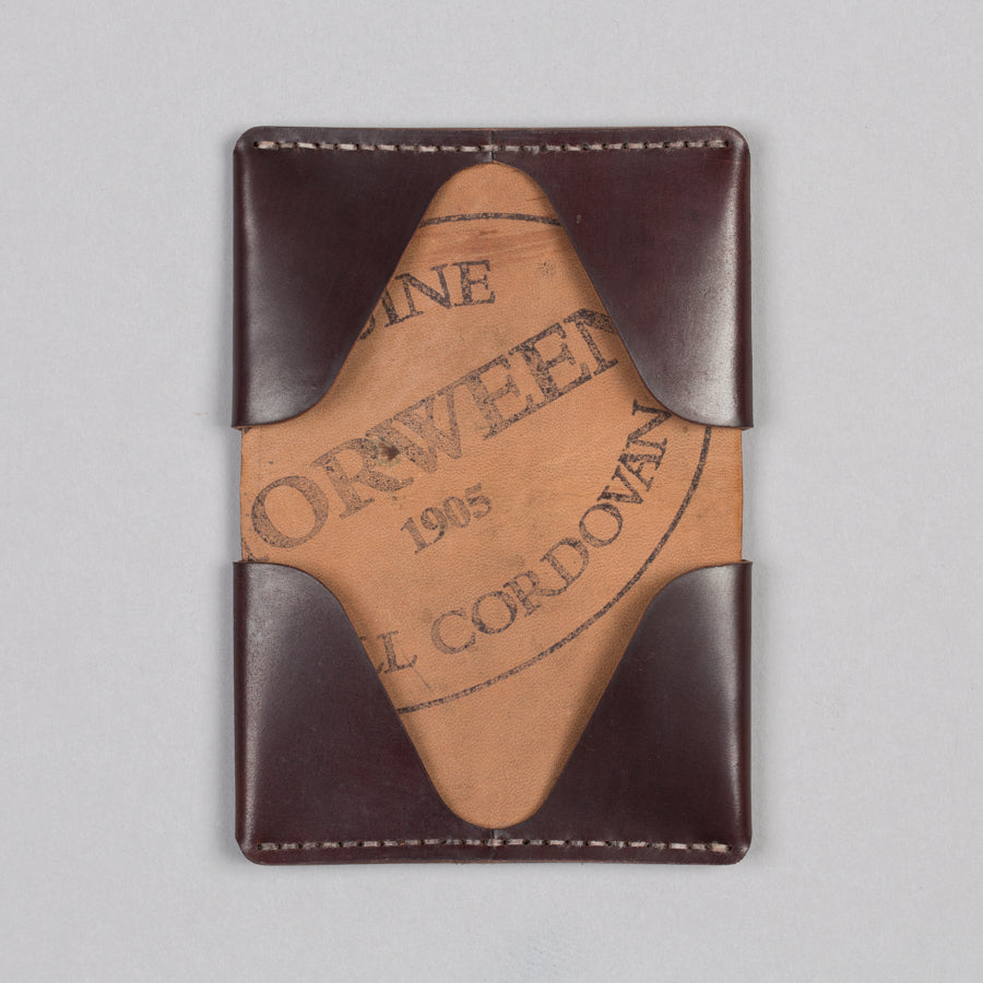 Small Shell Cordovan Wallet Oxblood - Iron Heart