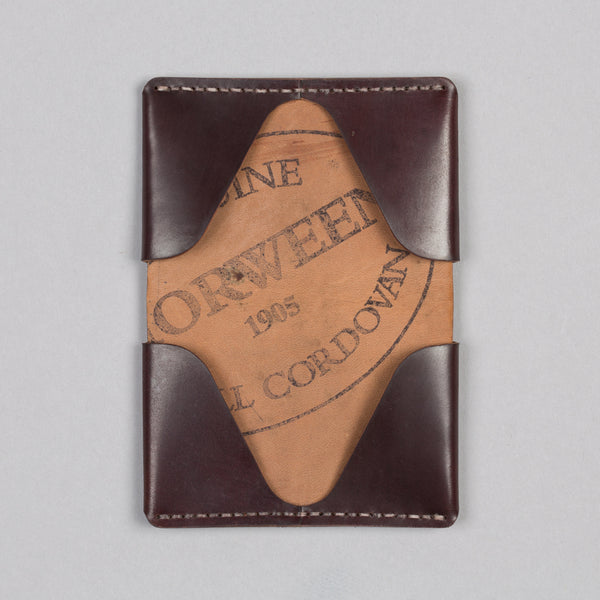 MAKR-HORIZON FOUR WALLET OXBLOOD SHELL CORDOVAN-Supply & Advise