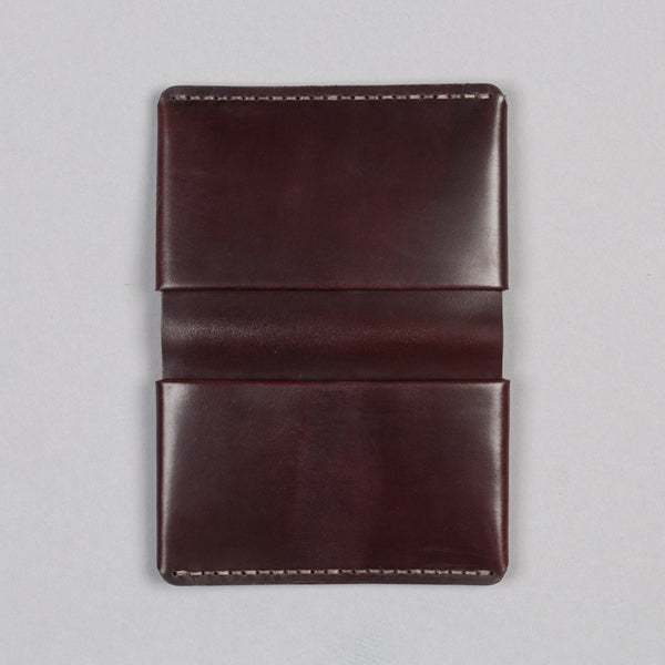 MAKR-HORIZON FOUR WALLET OXBLOOD SHELL CORDOVAN-Supply & Advise