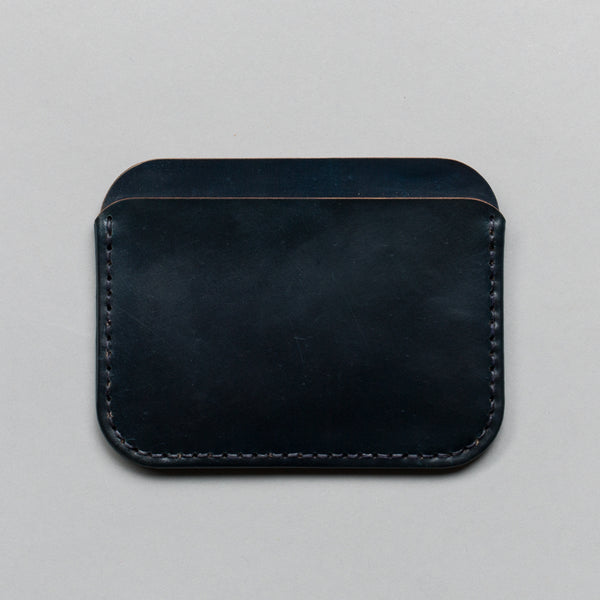 MAKR-ROUND LUXE WALLET NAVY SHELL CORDOVAN-Supply & Advise