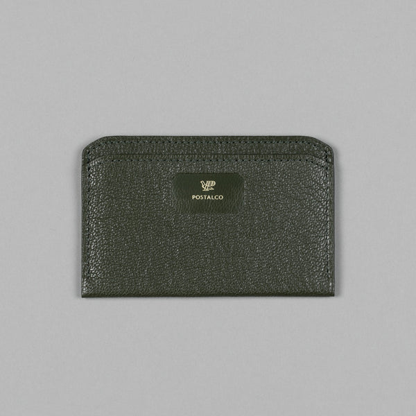 POSTALCO-GEOLOGY LEATHER FLAT WALLET MOSS GREEN-Supply & Advise
