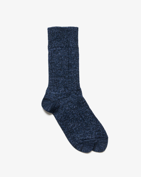 ROTOTO-DENIM TONE CREW SOCKS DARK DENIM-Supply & Advise