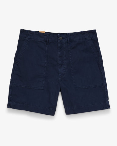 RRL | HERRINGBONE TWILL ARMY UTILITY SHORT NAVY