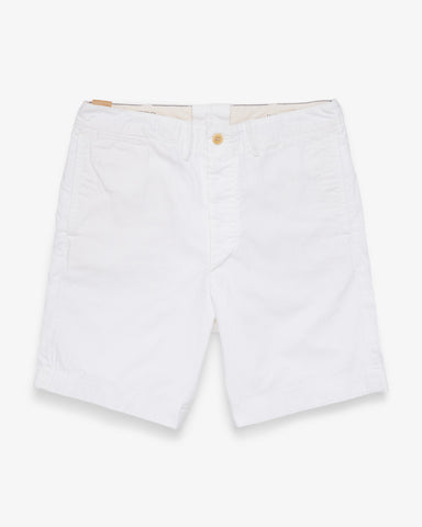 RRL | HERRINGBONE TWILL OFFICER'S CHINO SHORT WHITE