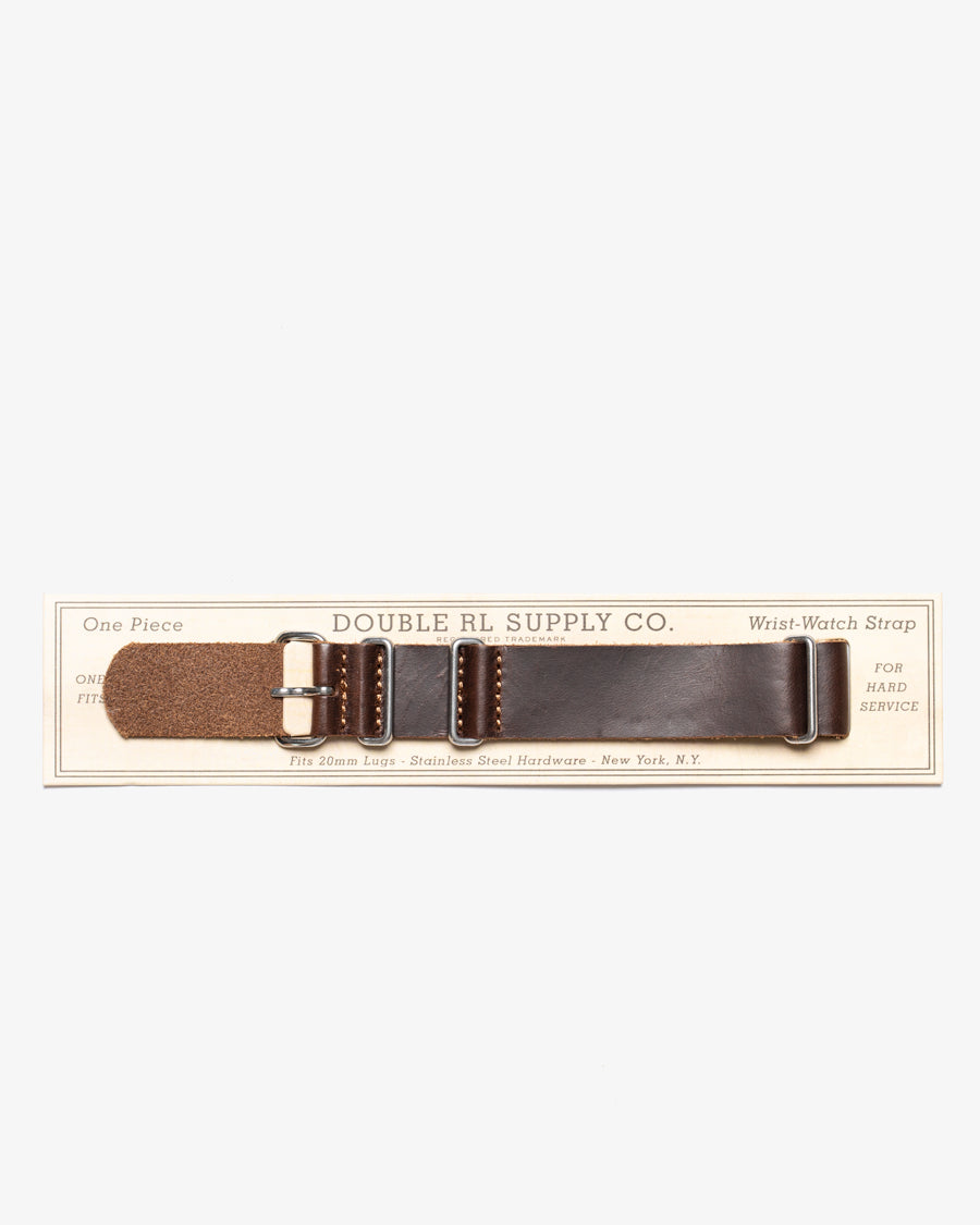 RRL | HORSEHIDE NATO WATCH STRAP DARK BROWN | Supply & Advise